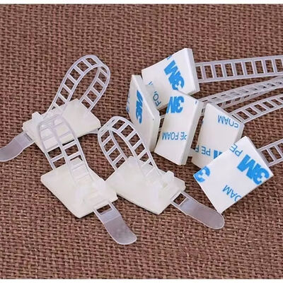 Giá tốt Bộ Dây Buộc Cáp Nylon 66 Thương Hiệu LC Chất Lượng Cao 30mm Màu Đen Đế Tự Dính Có Thể Gắn Để Buộc Dây An Toàn trực tuyến