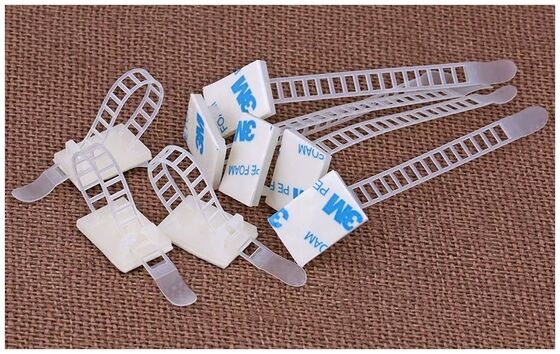 Giá tốt 3M Cable Tie Holder Cáp tự khóa màu trắng 28 * 28MM PA66 vật liệu dây dẫn ứng dụng trực tuyến
