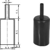 Giá tốt Anode Polyolefin nhiệt co lại Mũ kết thúc bên trong được phủ liên kết chéo trực tuyến